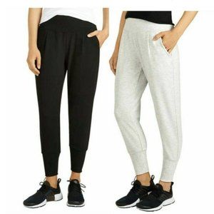 Black and Gray Essential Danskin Women's Slim Tapered Joggers Size Small